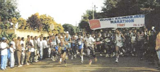 Mt. Kilimanjaro Marathon Starting Line